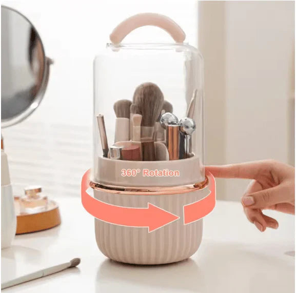 Rotating Brush Storage Bin